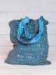 BORSA BARAT GRIGIO E BATIK AZZURRO