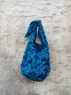 BORSA GADO GADO BATIK BLU SCURO FIORE AZZURRO