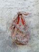 BORSA GADO GADO GRIGIO CON FIORE ARANCIO