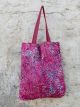 BORSA GIT GIT BATIK FUCSIA CON FIORE GRIGIO