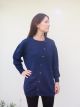 CARDIGAN S/M UYUNI BLU OLTREMARE