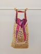 BORSA BARAT VANIGLIA E BATIK VIOLA E FIORI