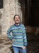 MAGLIONE LARGE HILACHA BASURA BLU