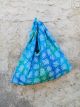 BORSA NASI GORENG BATIK AZZURRO VERDE FIORE 