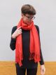 STOLA MACRAME' ROSSO SCARLATTO