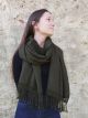 STOLA MACRAME' VERDE SOTTOBOSCO
