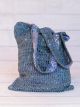 BORSA BARAT GRIGIO E BATIK VIOLA