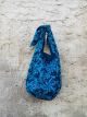 BORSA GADO GADO BATIK BLU SCURO FIORE AZZURRO