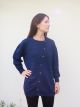CARDIGAN S/M UYUNI BLU OLTREMARE