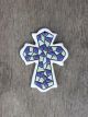 CROCE VITRAL BIANCA E AZZURRA
